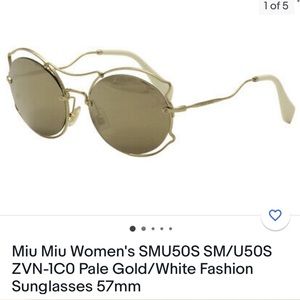 Miu Miu Sunglasses for women SMU 50S pale gold